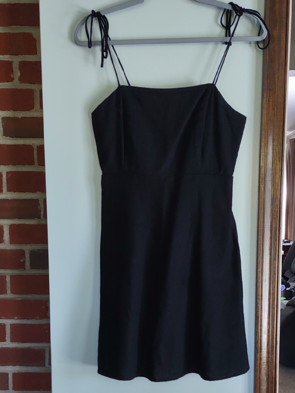 Black Sundress With Pockets, Elastic In Back, Size Small, NWOT